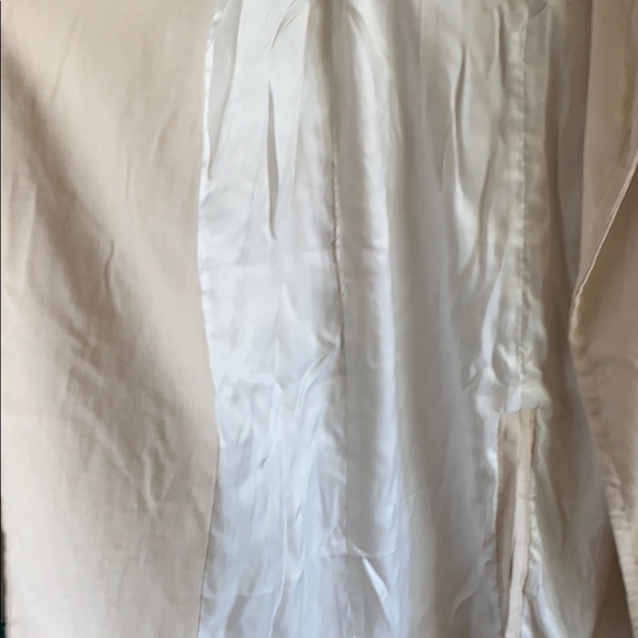 🟢 H&M Cream Vest Trench Coat 4 S - Picture 6 of 10